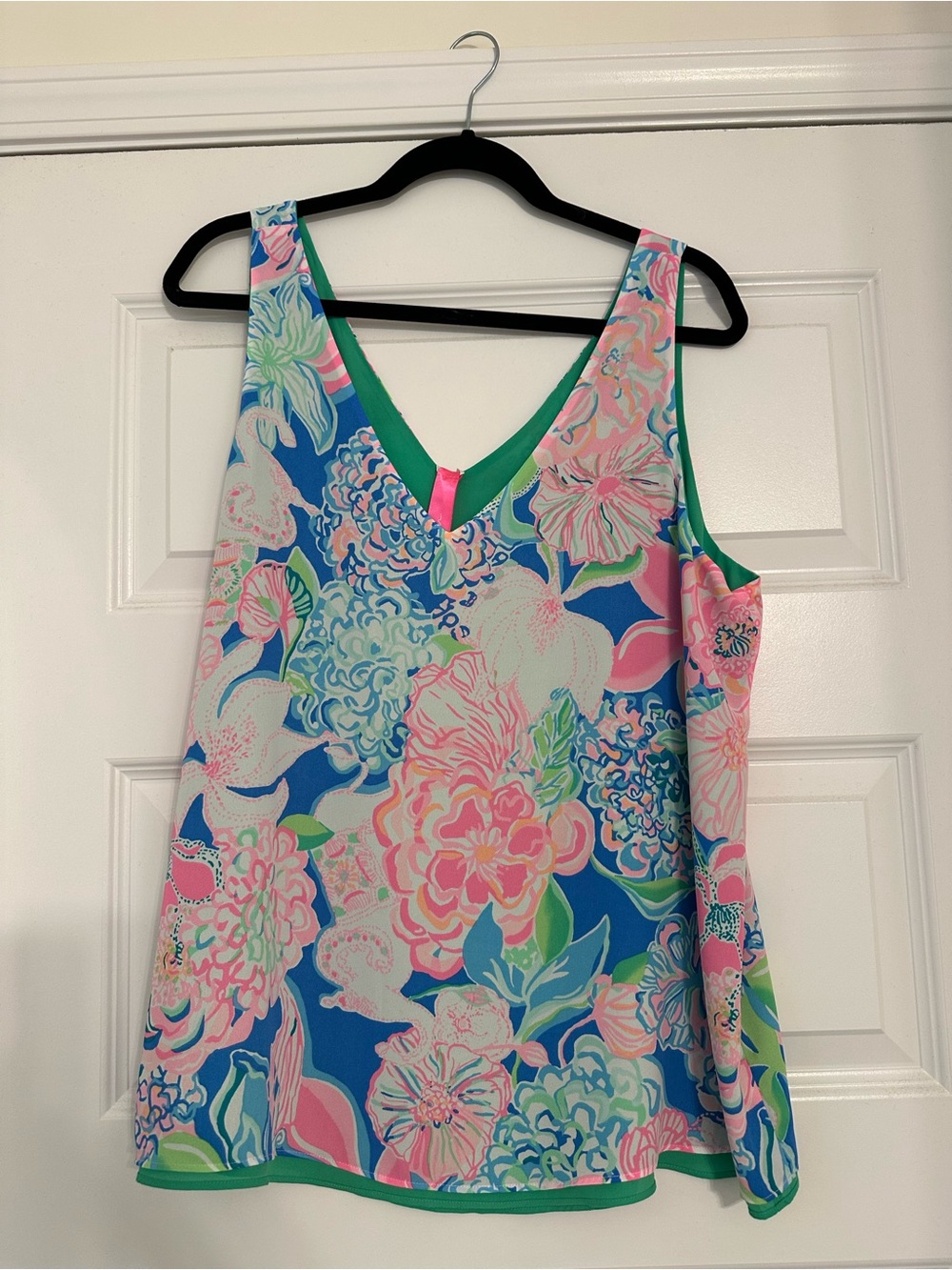 Lilly Pulitzer Reversible Floral V-Neck Tank